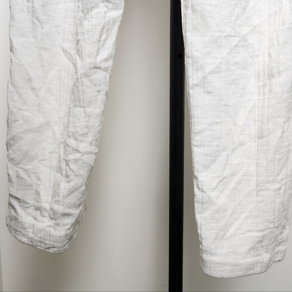 80s White Cotton Linen Slacks - Picture 5 of 8